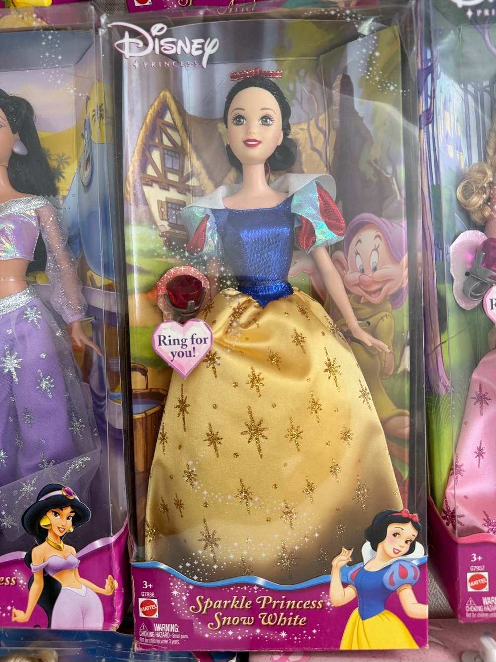 Disney Snow White Sparkle Princess Doll - Blue, Yellow, Red
